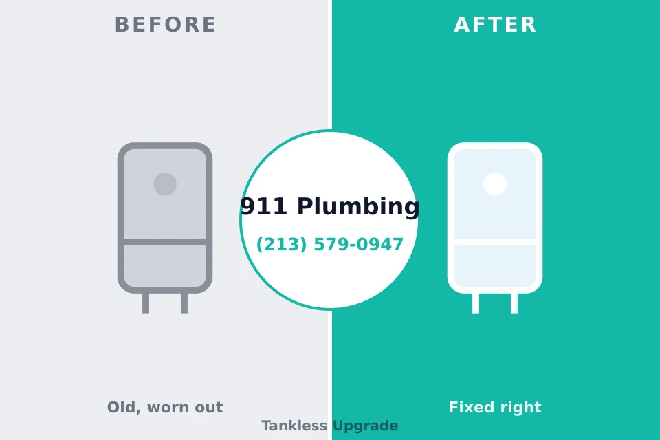 Before and after: plumbing repair Carpendale, WV